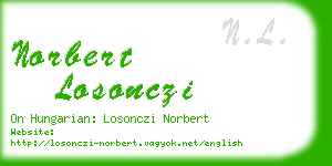 norbert losonczi business card